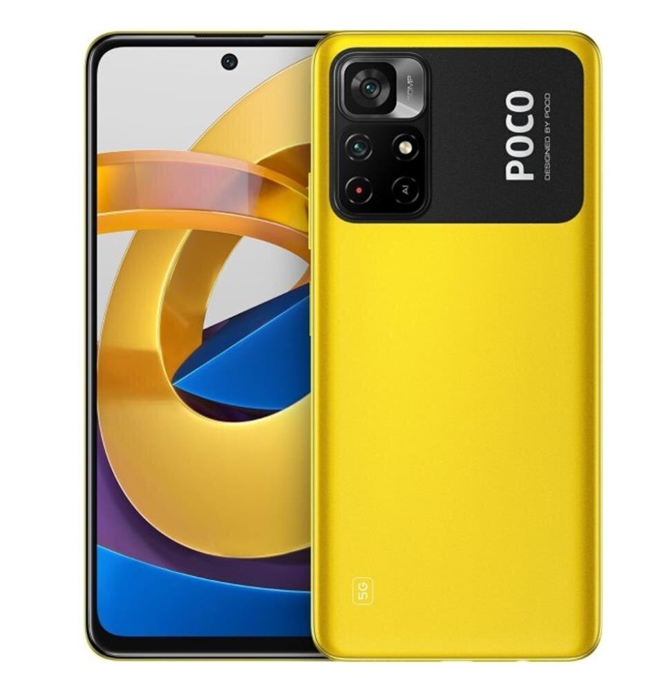 Xiaomi Poco M4 Pro 5G, 64 GB, Dual SIM, Yellow cena un informācija | Mobilie telefoni | 220.lv