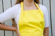 Dzeltens sieviešu priekšauts ar kabatām cena un informācija | Virtuves dvieļi, cimdi, priekšauti | 220.lv
