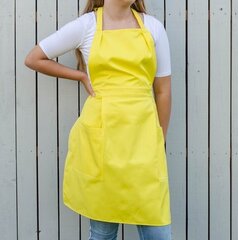 Жёлтый женский фартук с карманами цена и информация | Кухонные полотенца, рукавицы, фартуки | 220.lv