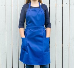 Синий женский фартук с карманами цена и информация | Кухонные полотенца, рукавицы, фартуки | 220.lv