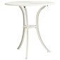 Dārza galds, balts, 62x62x65 cm, liets alumīnijs цена и информация | Dārza galdi | 220.lv