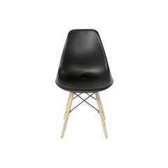 Krēsls DKD Home Decor, 46x52x82 cm, melns cena un informācija | Virtuves un ēdamistabas krēsli | 220.lv