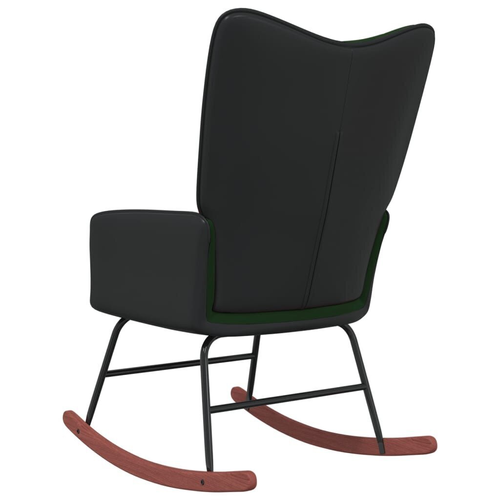 Šūpuļkrēsls, tumši zaļš cena un informācija | Atpūtas krēsli | 220.lv