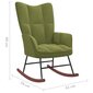 Šūpuļkrēsls, gaiši zaļš cena un informācija | Atpūtas krēsli | 220.lv