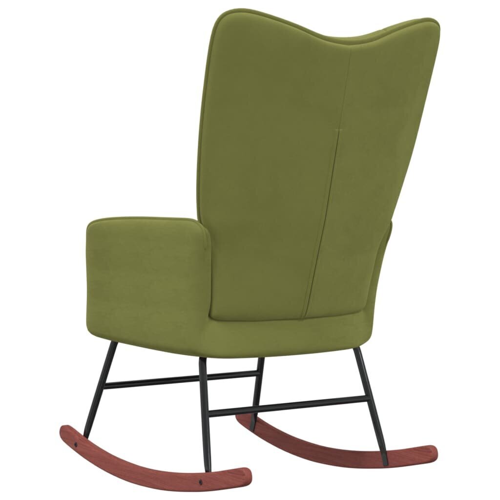 Šūpuļkrēsls, gaiši zaļš cena un informācija | Atpūtas krēsli | 220.lv