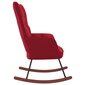 Šūpuļkrēsls, vīnsarkans cena un informācija | Atpūtas krēsli | 220.lv