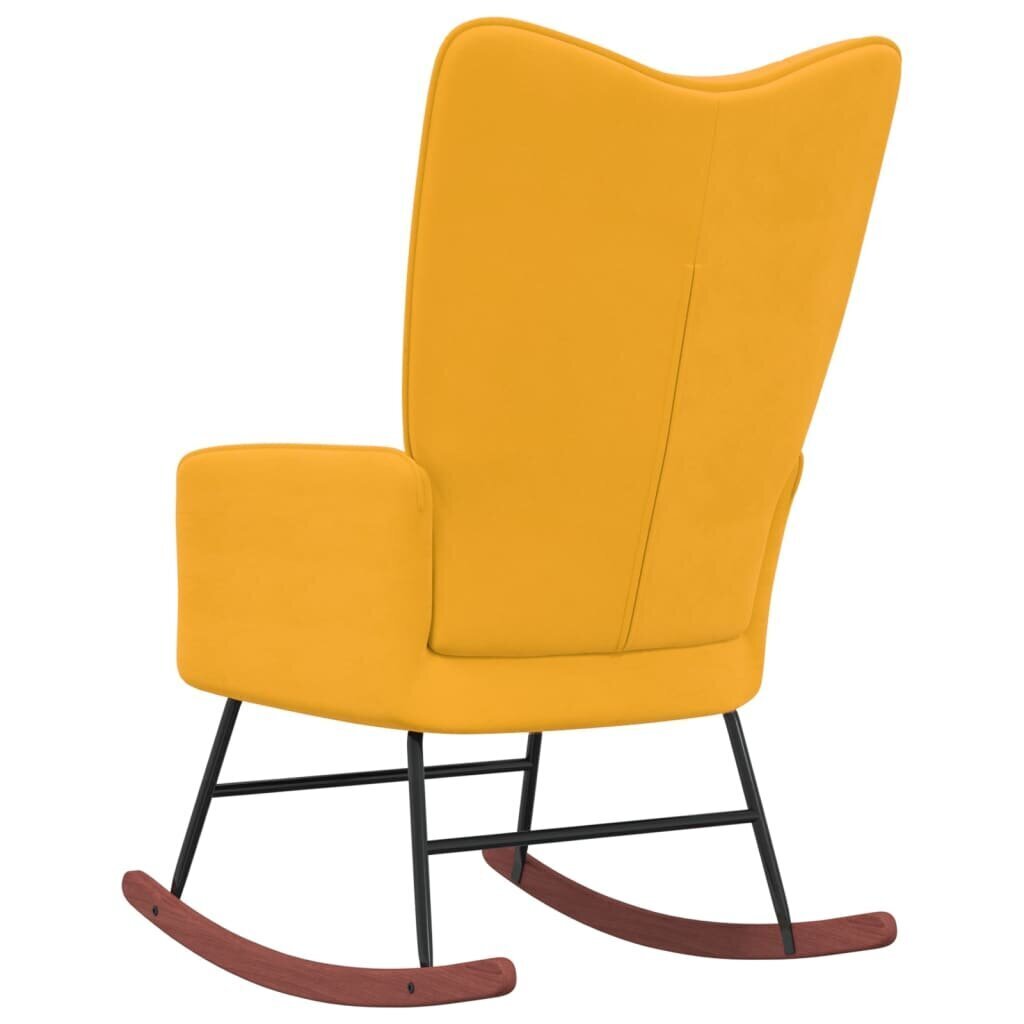 Šūpuļkrēsls, sinepju dzeltens cena un informācija | Atpūtas krēsli | 220.lv