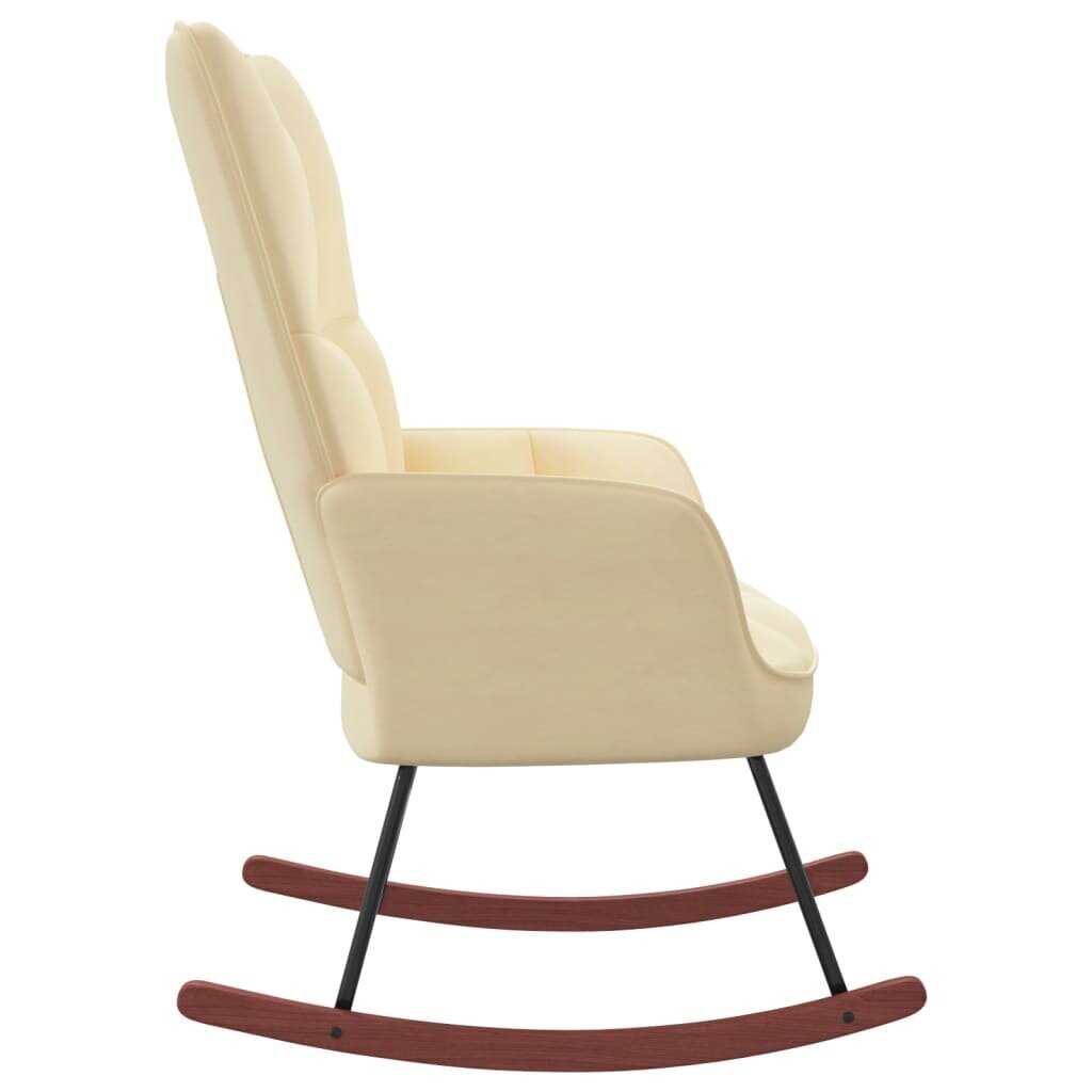 Šūpuļkrēsls, krēmbalts cena un informācija | Atpūtas krēsli | 220.lv