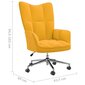 Atpūtas krēsls, sinepju dzeltens cena un informācija | Atpūtas krēsli | 220.lv