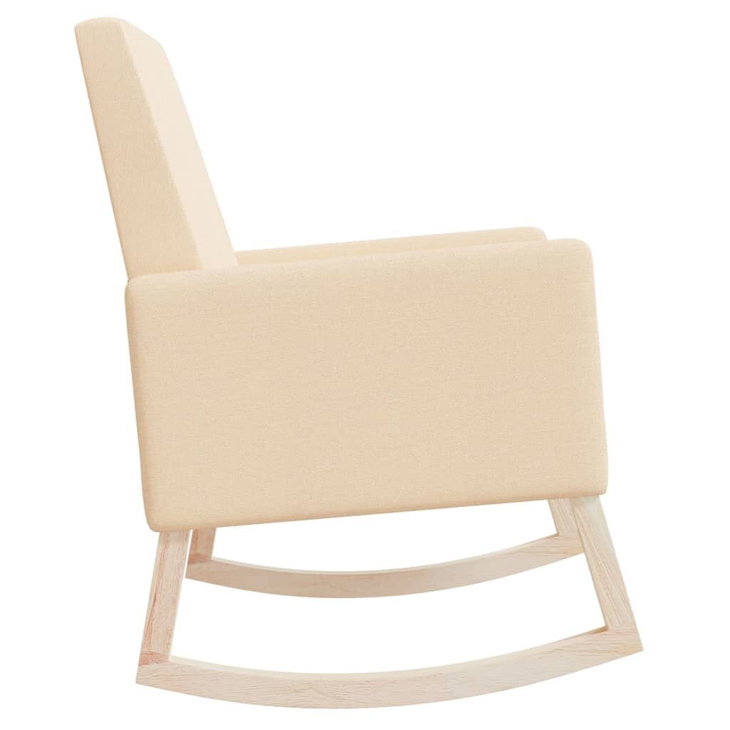 Šūpuļkrēsls, krēmkrāsas cena un informācija | Atpūtas krēsli | 220.lv