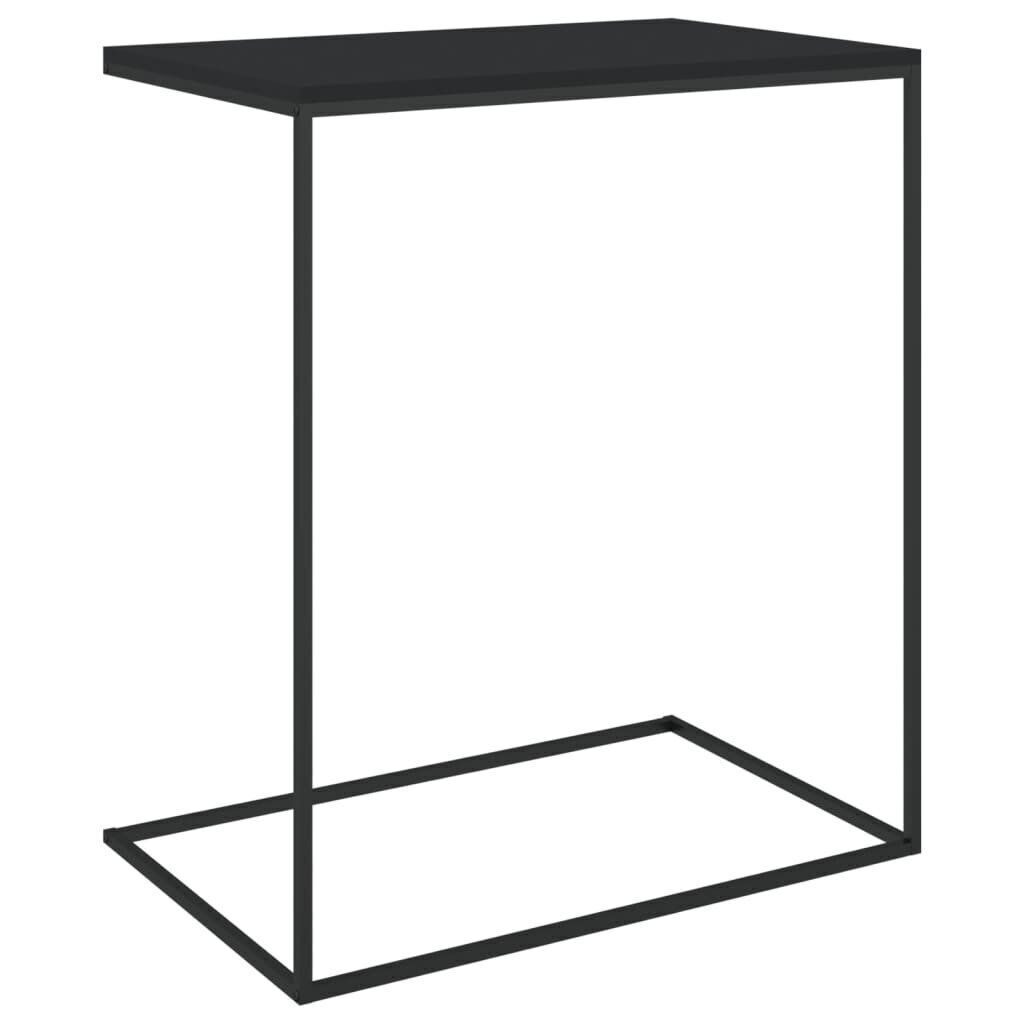 vidaXL galdiņš, melns, 55x35x66 cm, skaidu plāksne cena un informācija | Žurnālgaldiņi | 220.lv