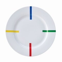 Šķīvji Benetton Po Daudzkrāsains Porcelāns (18 pcs) cena un informācija | Trauki, šķīvji, pusdienu servīzes | 220.lv