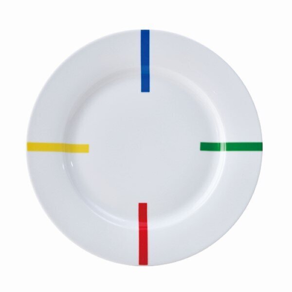 Šķīvji Benetton Po Daudzkrāsains Porcelāns (18 pcs) cena un informācija | Trauki, šķīvji, pusdienu servīzes | 220.lv