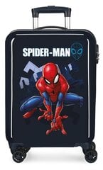 Чемодан Spiderman 55*38*20 см, черный цена и информация | Чемоданы, дорожные сумки | 220.lv
