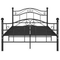 vidaXL gultas rāmis, melns metāls, 120x200 cm цена и информация | Кровати | 220.lv