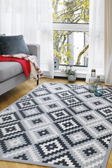 Divpusējais šenila paklājs Narma smartWeave Saka, sudraba krāsā - dažādi izmēri, Narma kahepoolne smartWeave® šenillvaip Saka, hõbedane, 80 x 250 cm cena un informācija | Paklāji | 220.lv