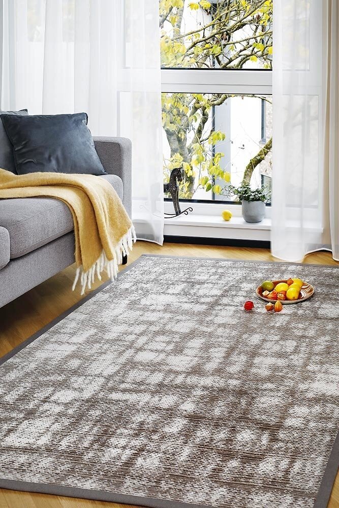 Divpusējais šenila paklājs Narma smartWeave Virve, brūna krāsā - dažādi izmēri, Narma kahepoolne smartWeave® šenillvaip Virve, linen, 70 x 140 cm cena un informācija | Paklāji | 220.lv