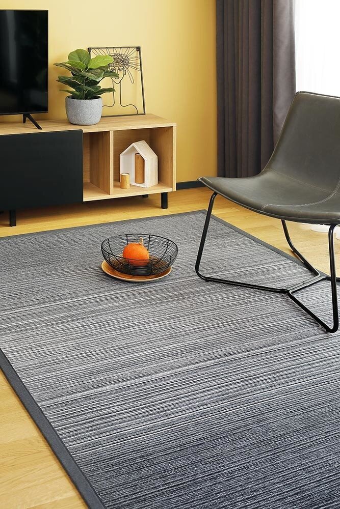 Divpusējais šenila paklājs Narma smartWeave Virve, pelēkā krāsā - dažādi izmēri, Narma kahepoolne smartWeave® šenillvaip Virve, tumehall, 80 x 250 cm cena un informācija | Paklāji | 220.lv