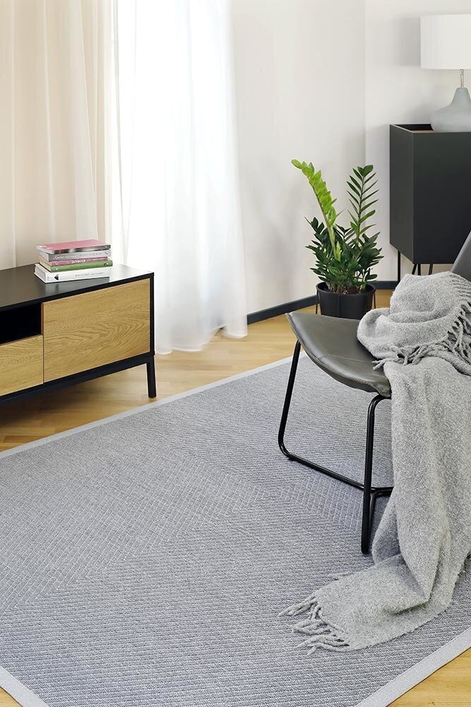 Divpusējais šenila paklājs Narma smartWeave Vivva, sudraba krāsā - dažādi izmēri, Narma kahepoolne smartWeave® šenillvaip Vivva, hõbedane, 100 x 160 cm cena un informācija | Paklāji | 220.lv