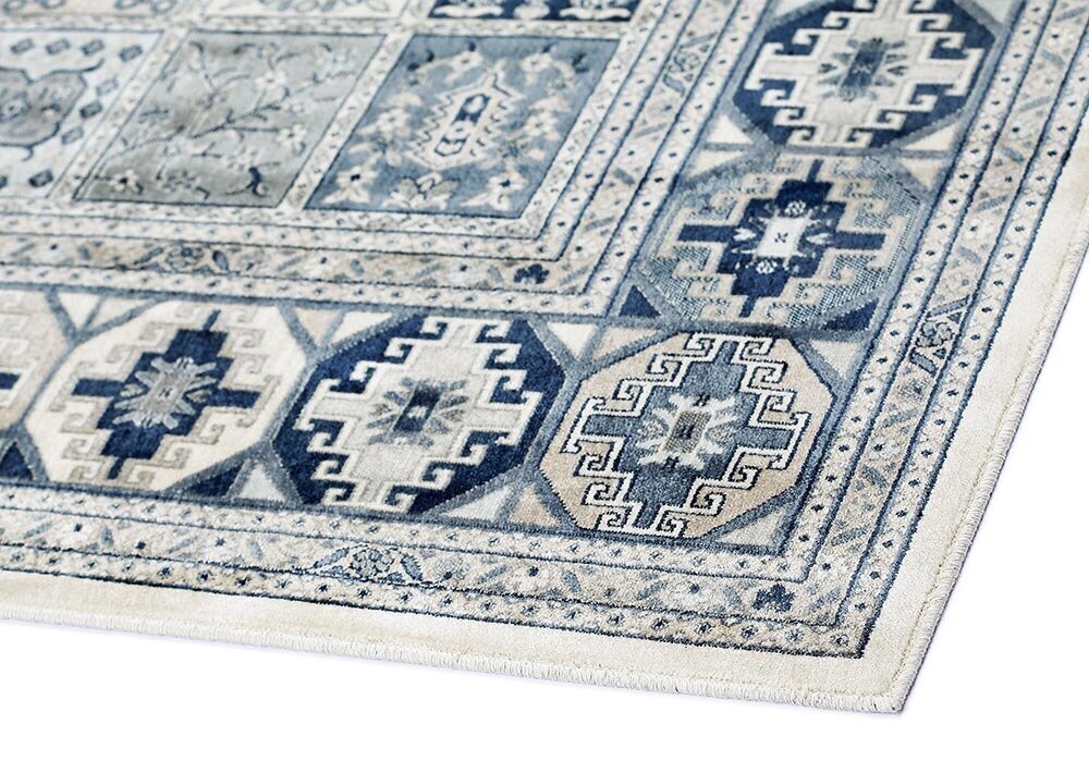 Narma viskozes paklājs Zahra, bēšā-zilā krāsā - dažādi izmēri, Narma viskoosvaip Zahra, beež-sinine, 80 x 125 cm cena un informācija | Paklāji | 220.lv