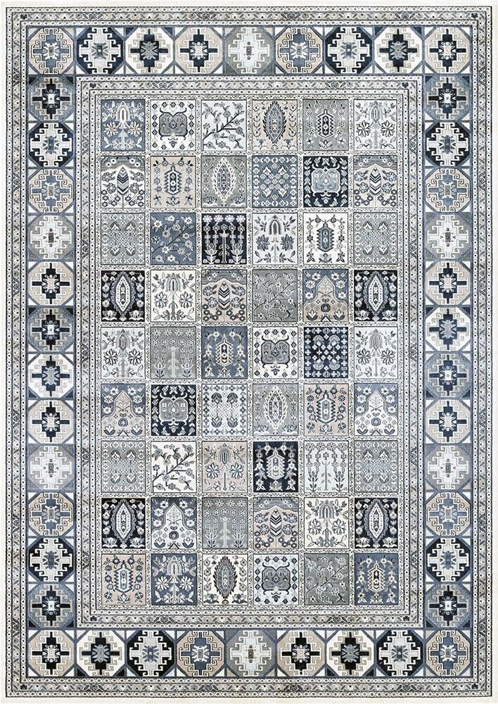 Narma viskozes paklājs Zahra, bēšā-zilā krāsā - dažādi izmēri, Narma viskoosvaip Zahra, beež-sinine, 120 x 170 cm cena un informācija | Paklāji | 220.lv