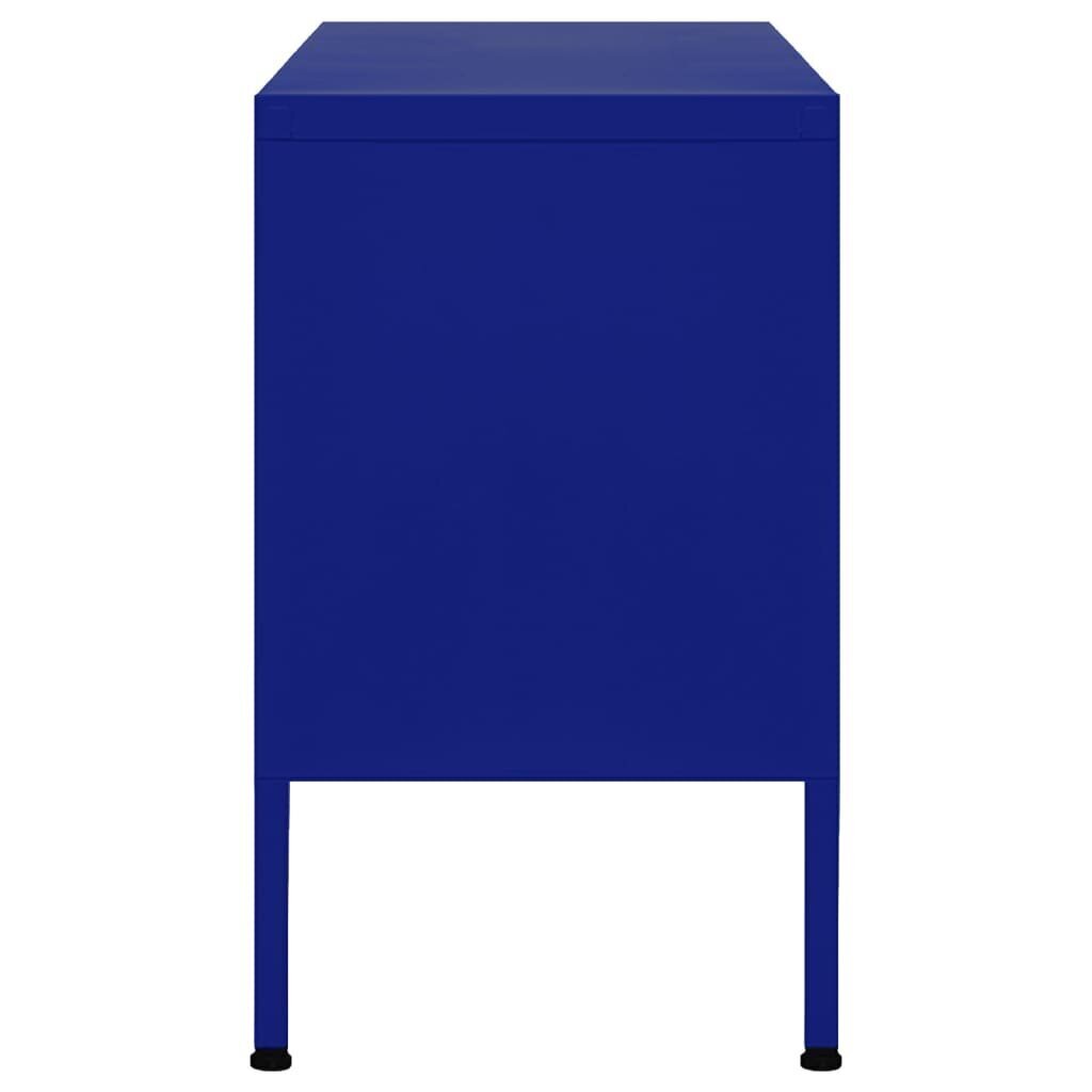 vidaXL TV skapītis, 105x35x50 cm, tērauds, tumši zils цена и информация | TV galdiņi | 220.lv