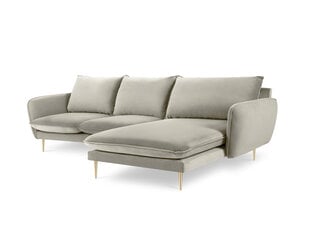 Stūra dīvāns Cosmopolitan Design Florence 5S, smilškrāsas cena un informācija | Stūra dīvāni | 220.lv