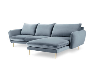 Stūra dīvāns Cosmopolitan Design Florence 5S, gaiši zils cena un informācija | Stūra dīvāni | 220.lv