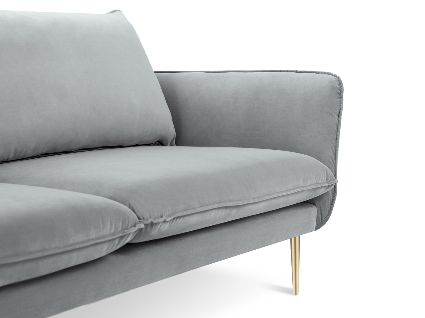 Stūra dīvāns Cosmppolitan Design Florence 5S, gaiši pelēks cena un informācija | Stūra dīvāni | 220.lv