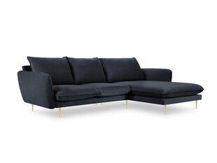 Stūra dīvāns Cosmopolitan Design Florence 5S, tumši zils cena un informācija | Stūra dīvāni | 220.lv