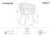 Krēsls Cosmopolitan Design Shirley, zils cena un informācija | Virtuves un ēdamistabas krēsli | 220.lv