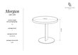 Kafijas galdiņš Interieurs86 Morgane, brūns/melns cena un informācija | Žurnālgaldiņi | 220.lv
