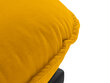 Stūra dīvāns Interieus86 Auguste 5S, dzeltens/melns cena un informācija | Stūra dīvāni | 220.lv