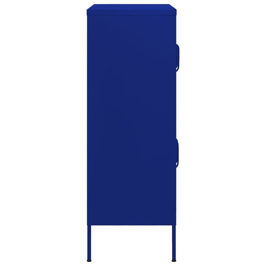 vidaXL skapītis, 80x35x101,5 cm, tērauds, tumši zils cena un informācija | Skapīši viesistabai | 220.lv
