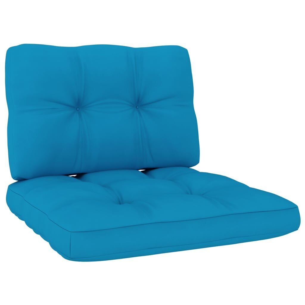 Dārza krēsls vidaXL, zili matrači cena un informācija | Dārza krēsli | 220.lv