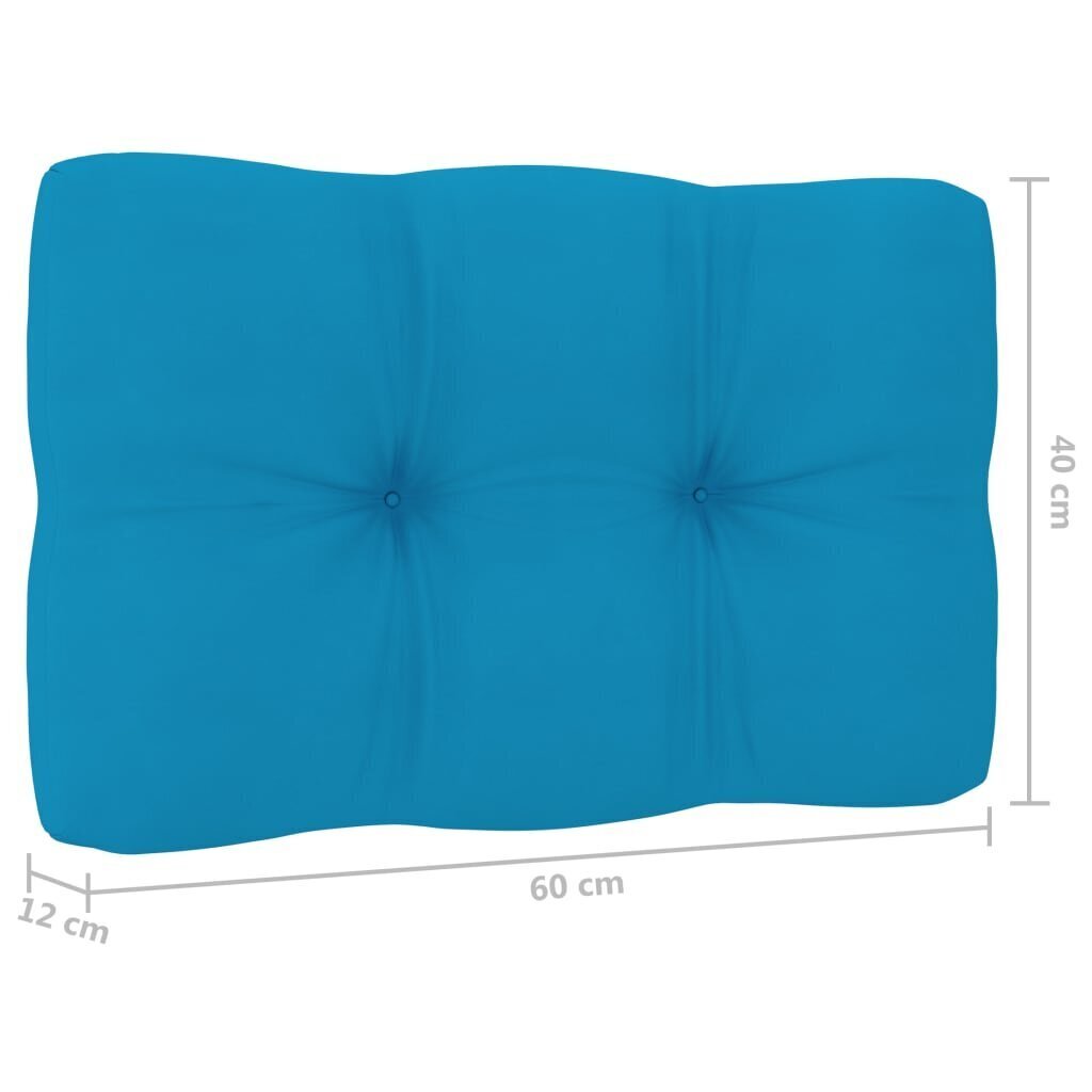 Dārza krēsls vidaXL, zili matrači цена и информация | Dārza krēsli | 220.lv
