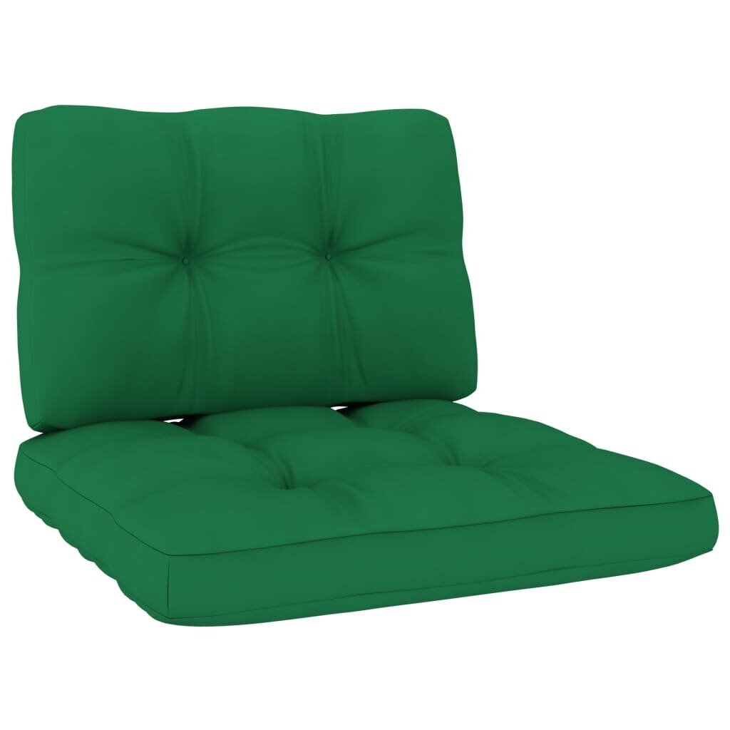 Dārza krēsls vidaXL, zaļi matrači cena un informācija | Dārza krēsli | 220.lv