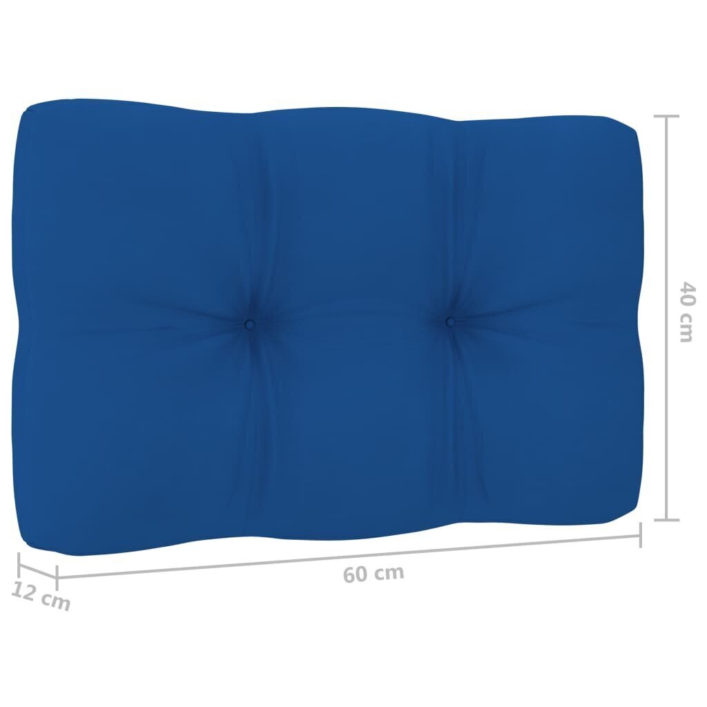 Dārza krēsls vidaXL, koši zili matrači cena un informācija | Dārza krēsli | 220.lv