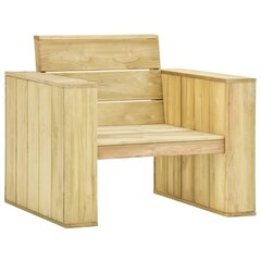 Dārza krēsls vidaXL, spilgti zaļi matrači cena un informācija | Dārza krēsli | 220.lv
