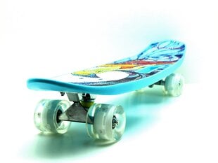 Pennyboard - skrituļdēlis 65 cm, ar izgaismotiem riteņiem un rokturi cena un informācija | Skrituļdēļi | 220.lv