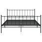 vidaXL gultas rāmis, melns metāls, 180x200 cm cena un informācija | Gultas | 220.lv