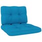 Dārza krēsli vidaXL, zili matrači, 2 gab. cena un informācija | Dārza krēsli | 220.lv