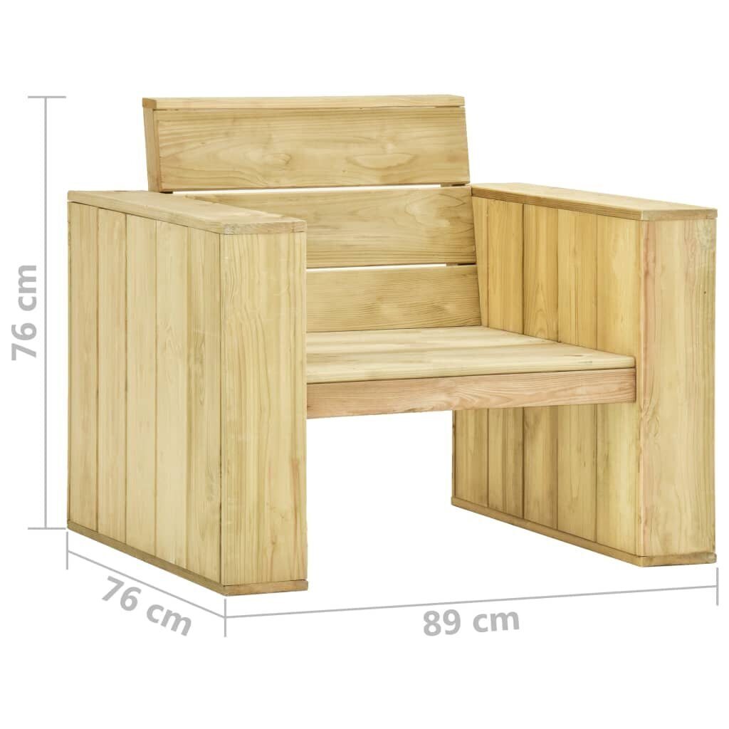 Dārza krēsli vidaXL, rūtaini matrači, 2 gab. cena un informācija | Dārza krēsli | 220.lv