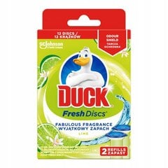 DUCK Lime Fresh Discs WC diski tualetes podam. cena un informācija | Tīrīšanas līdzekļi | 220.lv