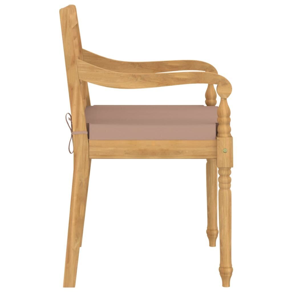Dārza krēsli ar matračiem vidaXL, 8 gab. цена и информация | Dārza krēsli | 220.lv