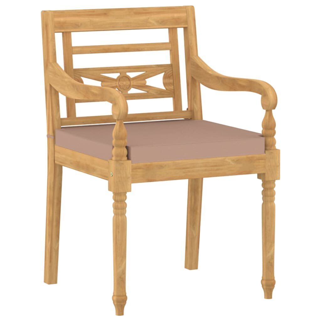 Dārza krēsli ar matračiem vidaXL, 8 gab. цена и информация | Dārza krēsli | 220.lv