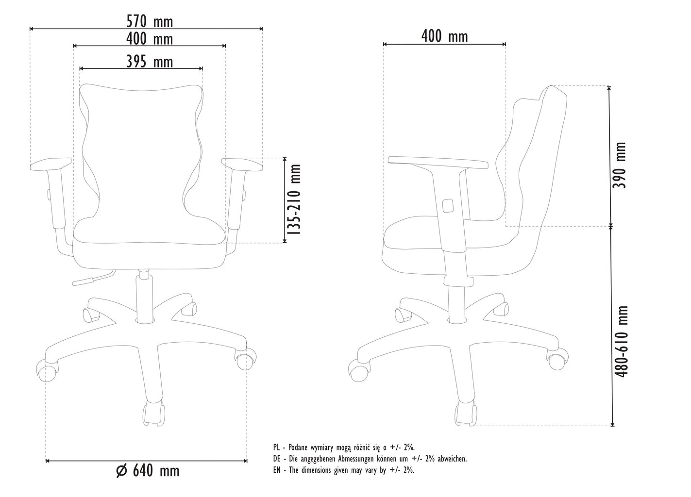 Ergonomisks bērnu krēsls Entelo Good Chair Duo ST28, krāsains cena un informācija | Biroja krēsli | 220.lv