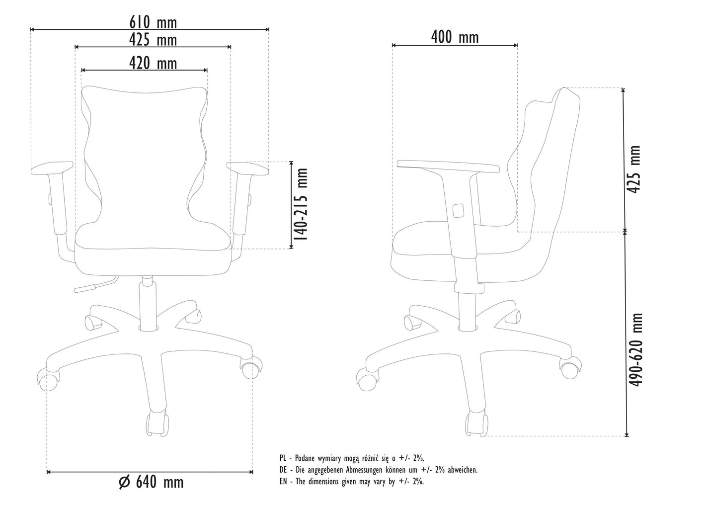 Biroja krēsls Entelo Good Chair Duo VS06 6, balts/zils цена и информация | Biroja krēsli | 220.lv