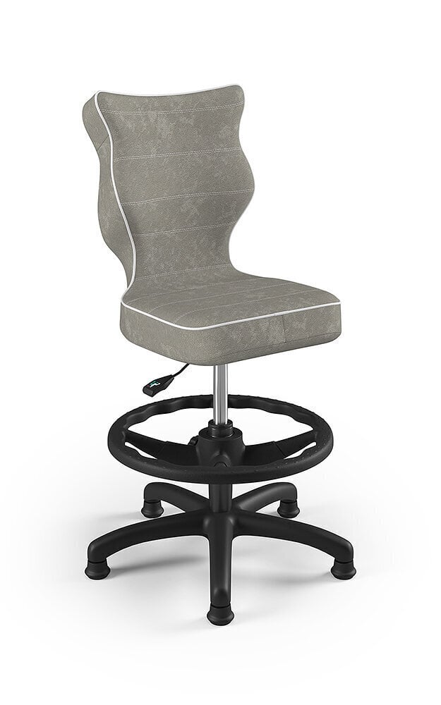 Ergonomisks bērnu krēsls Entelo ar kāju balstu Good Chair Petit VS03 4, pelēks/melns cena un informācija | Biroja krēsli | 220.lv