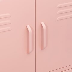 vidaXL skapītis, 80x35x101,5 cm, tērauds, rozā цена и информация | Шкафчики в гостиную | 220.lv